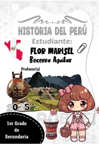 Anime Kawaii Historia del Peru Caratula Blanco